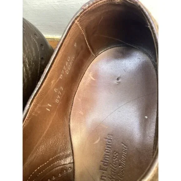 Goth y2k indie normcore gorpcore fisherman Allen Edmonds Nassau Black Shoes